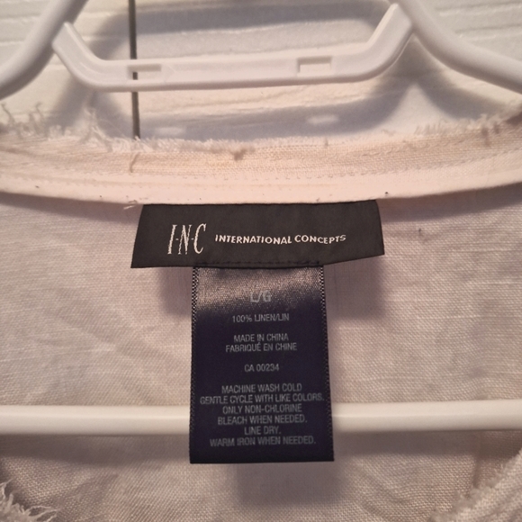%100 Linen Ruffled Jacket from INC International Concepts - Picture 2 of 8